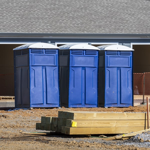 what is the maximum capacity for a single portable restroom in Cold Springs